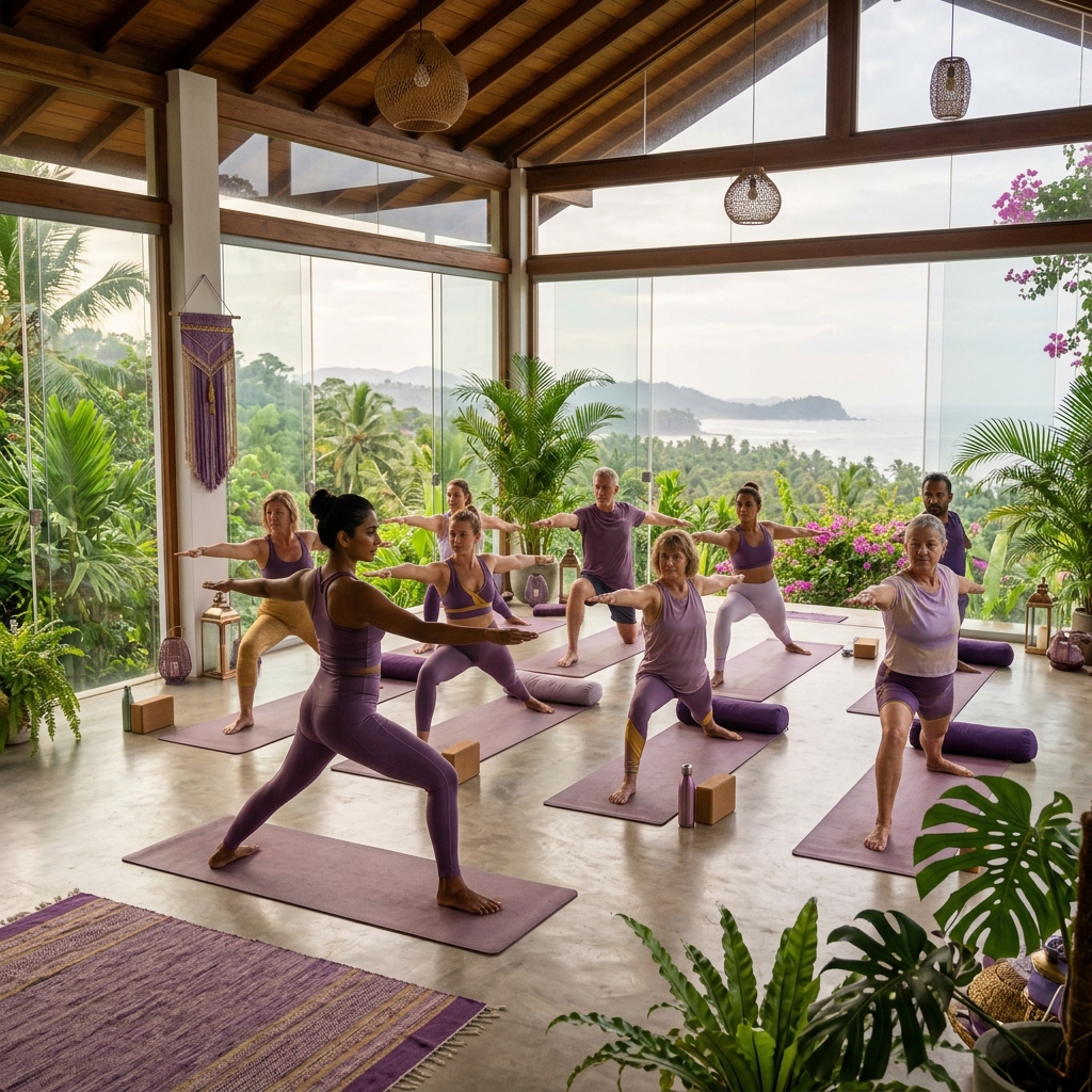 Yoga session
